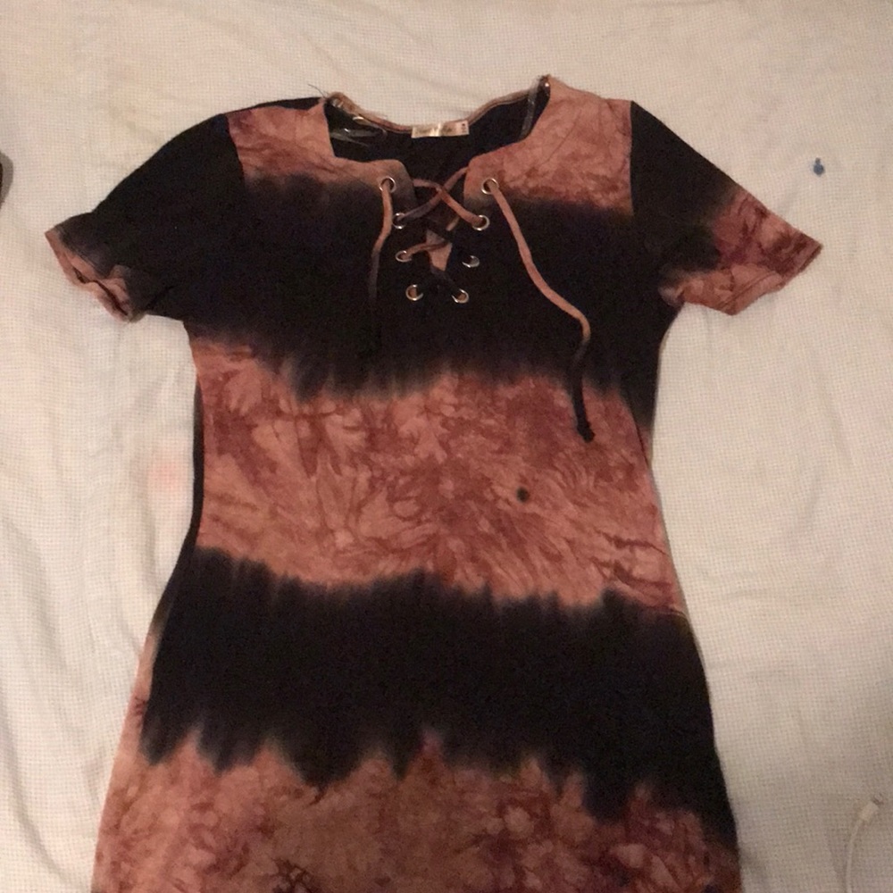 Acid wash dress